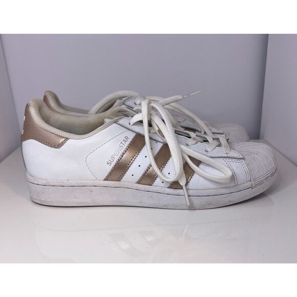 Adidas Superstar White Copper Metallic Women's US Size 7.5 - Picture 5 of 9